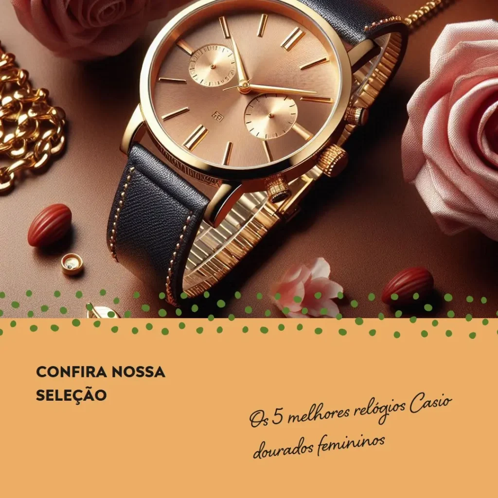 Melhores 5  Relogio Casio Dourado Feminino