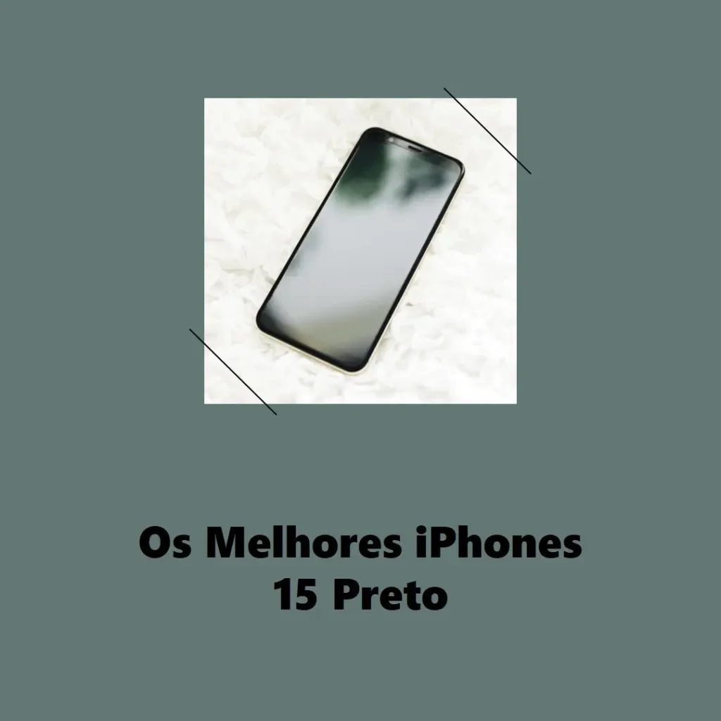 Principais 5  iPhone 15 Preto