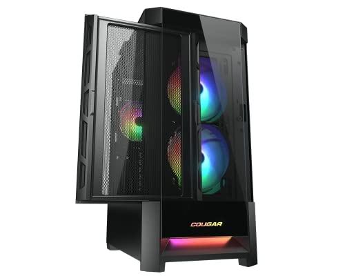 COUGAR GAMING Duoface RGB PC capa preta + 2 painéis