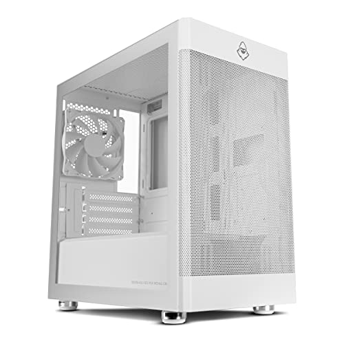 Gabinete Gamer Mancer Goblin, Lateral de Vidro, Com 1 Fan, Branco, MCR-GBN-WH01