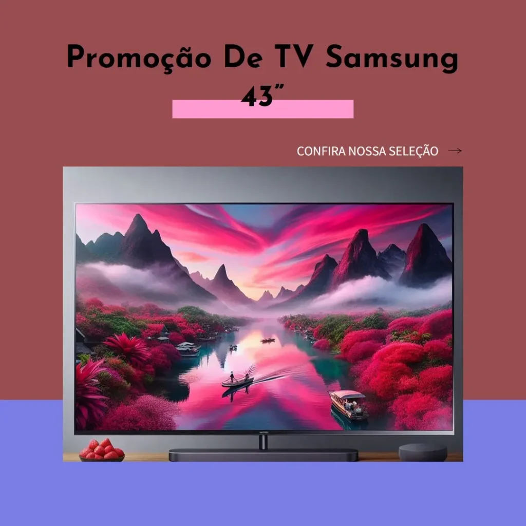 Top Cinco  tv smart 43” samsung promoção