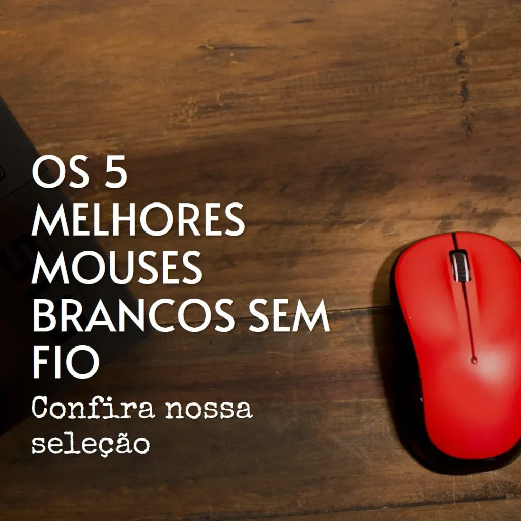 Melhores 5  mouse branco sem fio