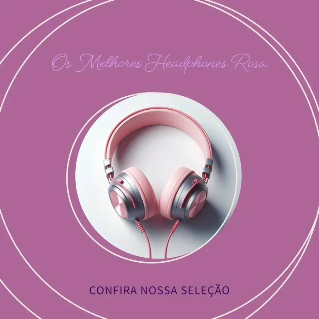 Principais Cinco  headphone rosa