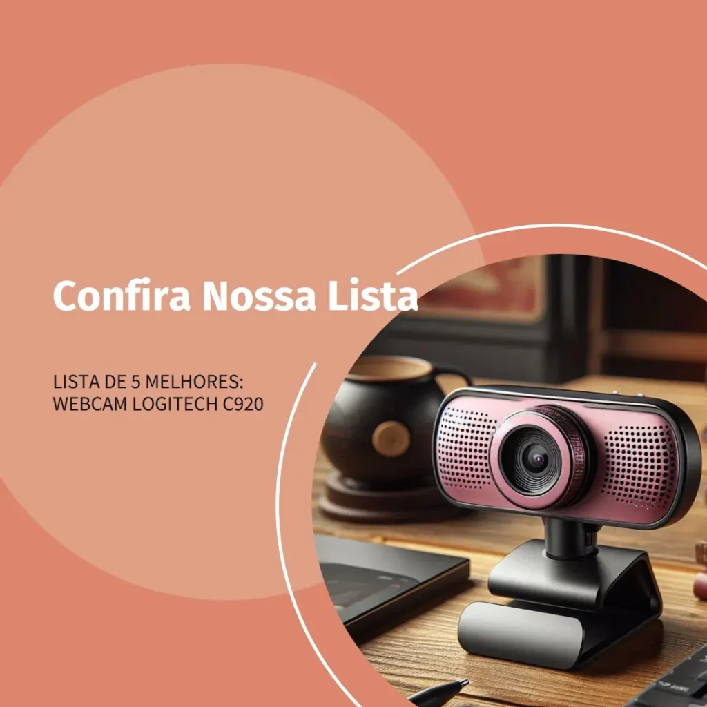 Lista de 5 Melhores:  webcam logitech c920