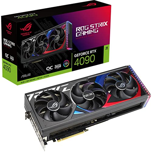 ASUS Placa gráfica ROG Strix GeForce RTX® 4090 OC Edition para jogos (PCIe 4.0, 24GB GDDR6X, HDMI 2.1a, DisplayPort 1.4a)