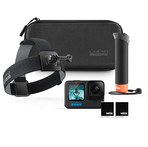 Câmera GoPro HERO12 Black Bundle + Kit de acessórios (The handler/Faixa de cabeça 2.0 / Bateria Enduro)