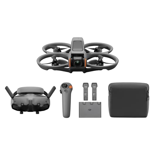 DJI Combo Avata 2 Fly More (3 baterias), drone FPV com câmera 4K, experiência imersiva, acrobacia de um empurrão, proteção de hélice integrada, FOV de 155°, drone de câmera compatível com FAA Remote