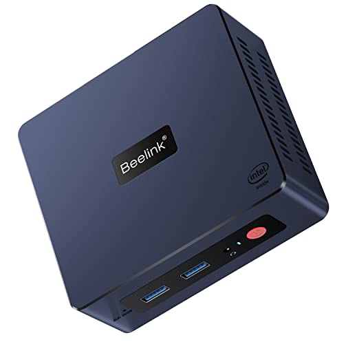 Mini PC, Beelink Mini S Intel 11ª geração 4 cores N5095, Mini computador desktop 8GB DDR4 RAM 256GB SSD, Windows 11 Pro Mini computador Dual HDMI 4K UHD/Gigabit Ethernet/Dual WiFi/BT/VESA