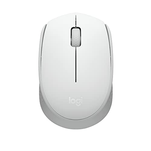 Mouse sem fio Logitech M170 com Design Ambidestro Compacto, Conexão USB e Pilha Inclusa - Branco