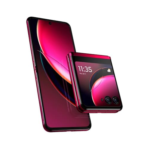 Smartphone Motorola Razr 40 Ultra 5G - Viva Magenta Vegan Leather, 256GB, RAM 8GB, Câmera 12 MP, Selfie 32 MP e Tela de 6,9"