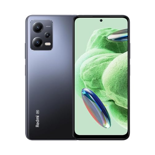 Smartphone Xiaomi Note 12 5G 256 GB, 8 GB de RAM, cinza ônix