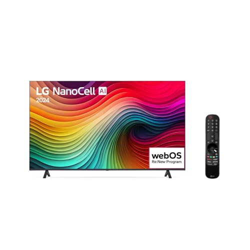 Smart TV 4K 65" LG NanoCell 65NANO80T Processador α5 Ger7 AI Hub de Esportes Alexa/Chromecast integrado webOS 24 Controle Smart Magic