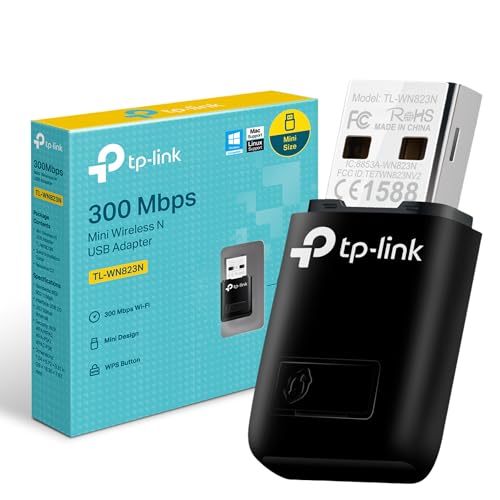 TP-Link ADAPTADOR WIRELESS USB 300 MBPS (2 4 GHZ), TL-WN823N