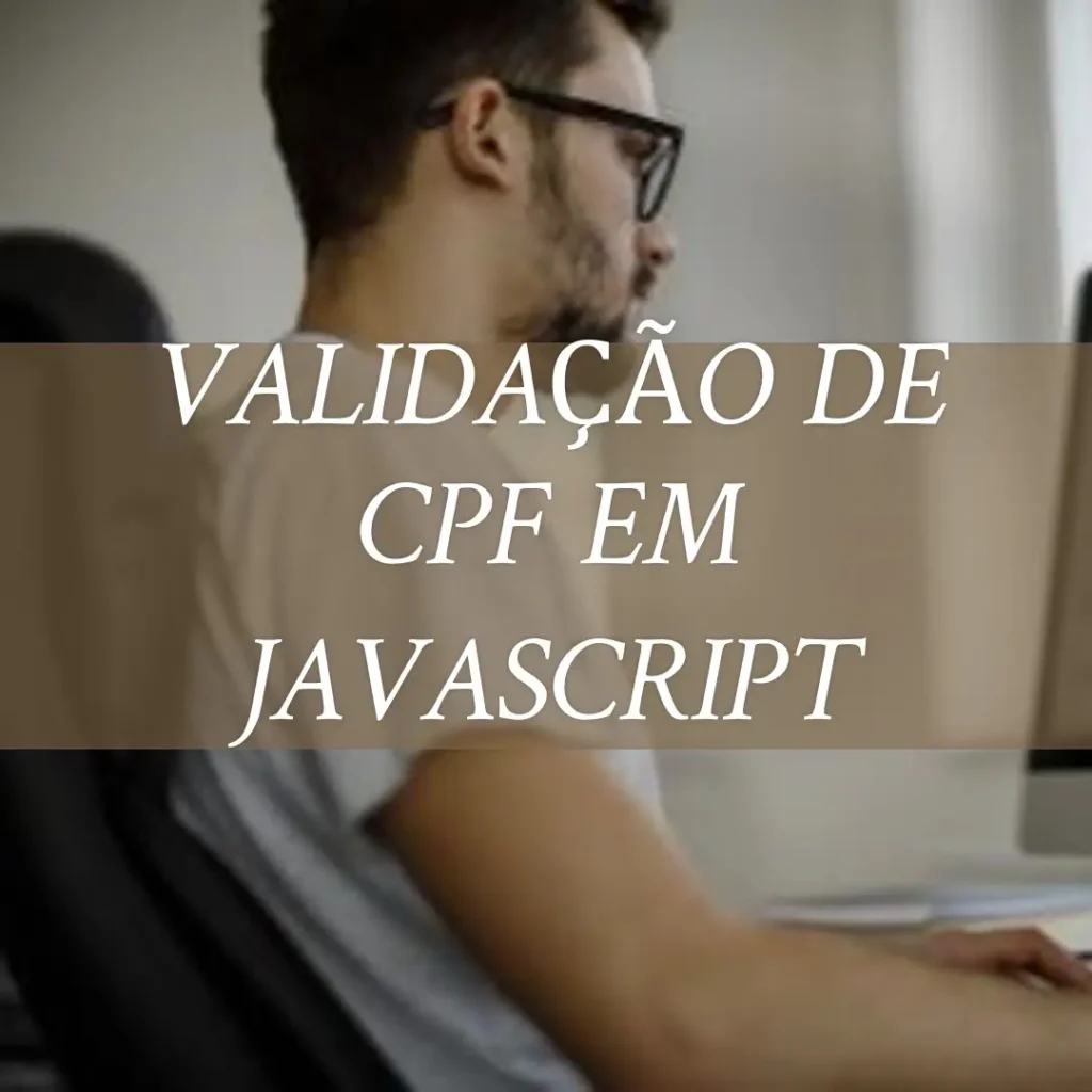 validação cpf javascript