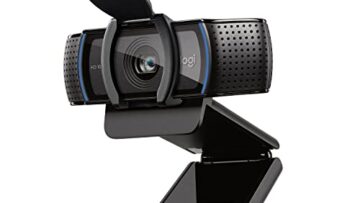 Webcam Full HD Logitech C920s com Microfone Embutido e Proteção de Privacidade para Chamadas e Gravações em Video Widescreen 1080p - Compatível com Logitech Capture