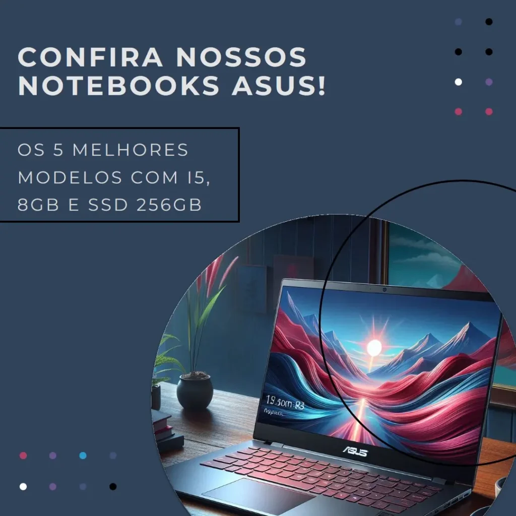 Principais 5  Notebook Asus I5 8Gb Ssd 256Gb