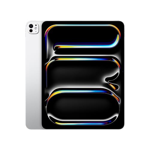 Apple iPad Pro de 13 polegadas (M4): Tela Ultra Retina XDR, 256 GB, câmera frontal e traseira de 12 MP, Scanner LiDAR, Wi-Fi 6E, Face ID, bateria para o dia todo - Prateado