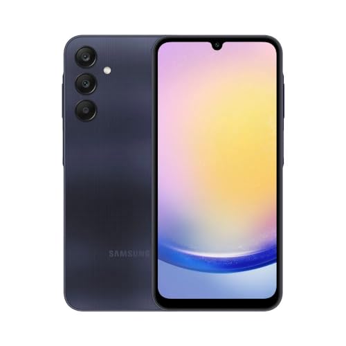 Celular Samsung Galaxy A25 5G 128GB, 6GB RAM, Tela Infinita de 6.5" Azul Escuro