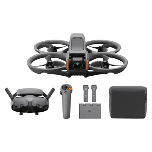 DJI Combo Avata 2 Fly More (3 baterias), drone FPV com câmera 4K, experiência imersiva, acrobacia de um empurrão, proteção de hélice integrada, FOV de 155°, drone de câmera compatível com FAA Remote