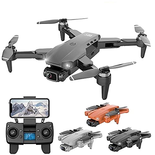 Drone com Camera 4k L900 Pro Full HD Duas Cameras GPS WIFI FPV Transmissão em Tempo Real Brushless 1,2km Profissional Com Case - Preto 1 Bateria + Case