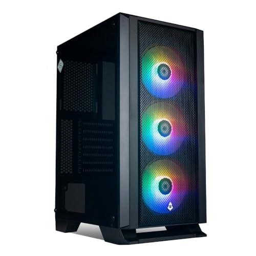 Gabinete Gamer Mancer Narok, RGB, Mid-Tower, Lateral de Vidro, Com 3 Fans, Preto, MCR-NRK-RGB01