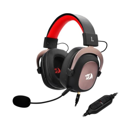 Headset Gamer Redragon Zeus Preto e Vermelho P2 Com Microfone PC e Consoles PS4 / Xbox- H510