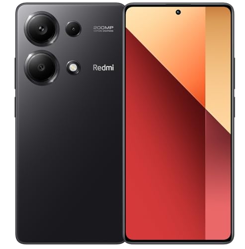 Smartphone Xiaomi Redmi Note 13 Pro 4G 8+256 GB, MediaTek, Helio G99-Ultra, Câmera OIS de 200 MP, Carregamento Turbo 67W, Tela AMOLED 6,67 “, NFC, (Preto)