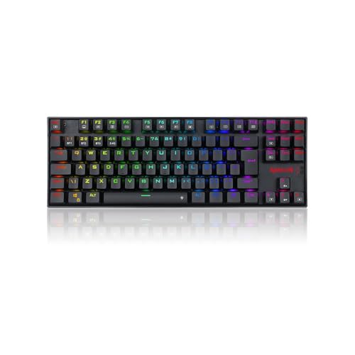 Teclado Mecânico Gamer Redragon Kumara Pro RGB Switch Marrom Preto - K552RGB-BRS-B