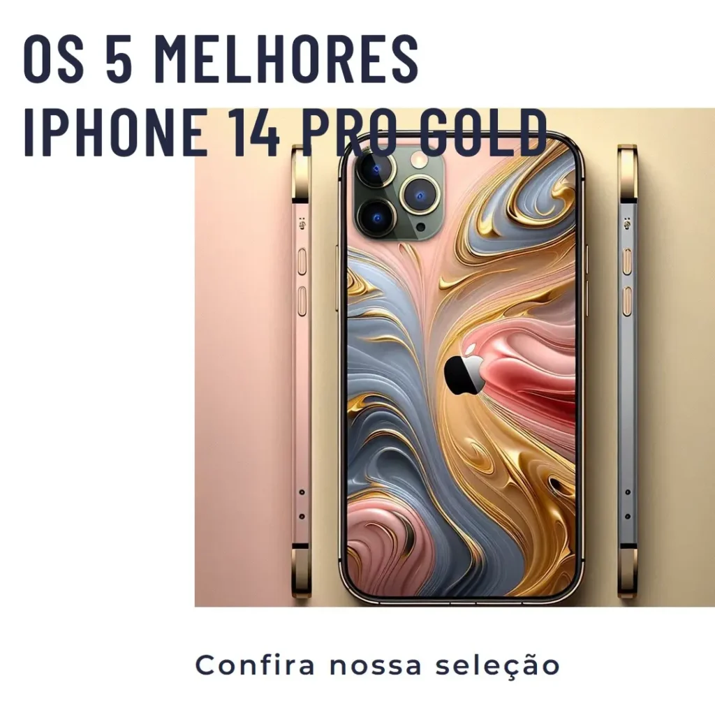 Principais 5  iPhone 14 Pro Gold