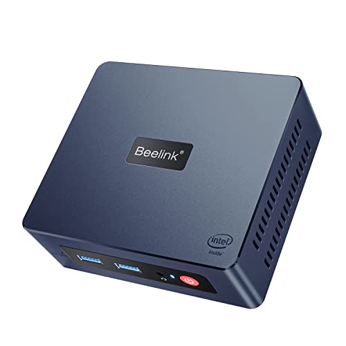 Beelink Mini PC, mini computador Mini S 11ª geração Quad-Core N5095 (até 2,9 GHz), computadores desktop 8GB DDR4 RAM 128GB SSD 4K UHD Dual HDMI/Dual WiFi/Gigabit Ethernet/HTPC/Family-NAS/BT4.0/W-11