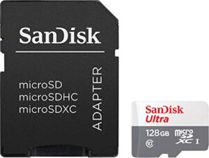 Cartão de Memória Sandisk 128GB Classe 10 SDSDQUNR 128G-GN6TA Micro SD