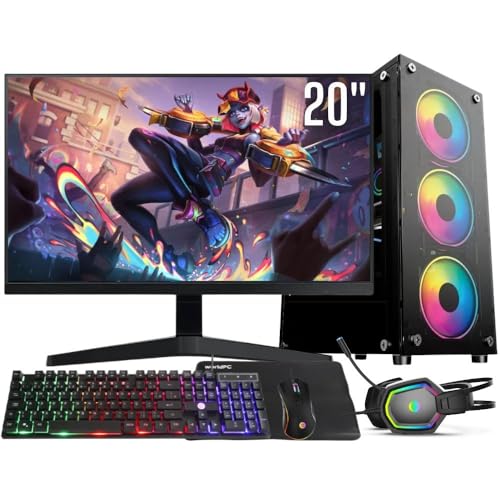 Computador Gamer Completo Intel Core i5 8GB SSD 256GB Kit Gamer com Headset Monitor 20" Windows 10 3green Flash