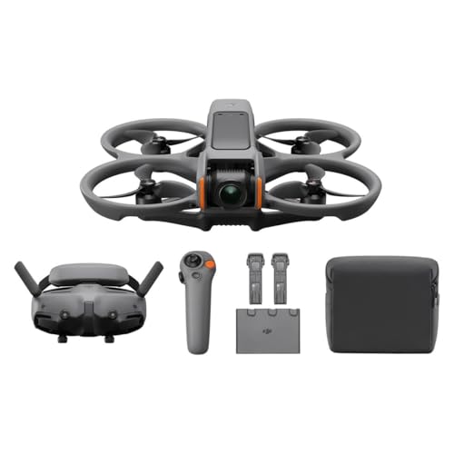 DJI Combo Avata 2 Fly More (3 baterias), drone FPV com câmera 4K, experiência imersiva, acrobacia de um empurrão, proteção de hélice integrada, FOV de 155°, drone de câmera compatível com FAA Remote