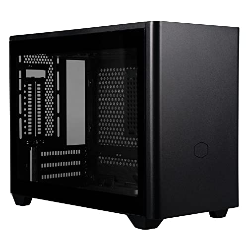 Gabinete Cooler Master MasterBox NR200P Preto SFX, Mini DTX, Mini ITX, Lateral em Vidro Temperado, 2 Ventoinhas 120mm Superior sem iluminação, Suporte para Fonte SFX e SFX-L