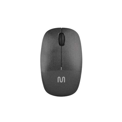 Mouse Sem Fio Standard Conexão Usb 1200dpi 3 Botões Design Ergonômico Preto - MO251