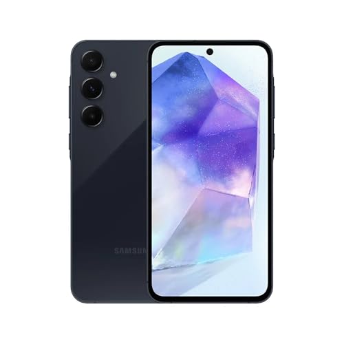 Samsung Galaxy A55 5G, Câmera Tripla Traseira de até 50MP, Selfie de 32MP, Nightography, Apagador de objetos, Design em metal e vidro, IP67, Super AMOLED 6.6" 120Hz Vision Booster, 256GB - Azul Escuro