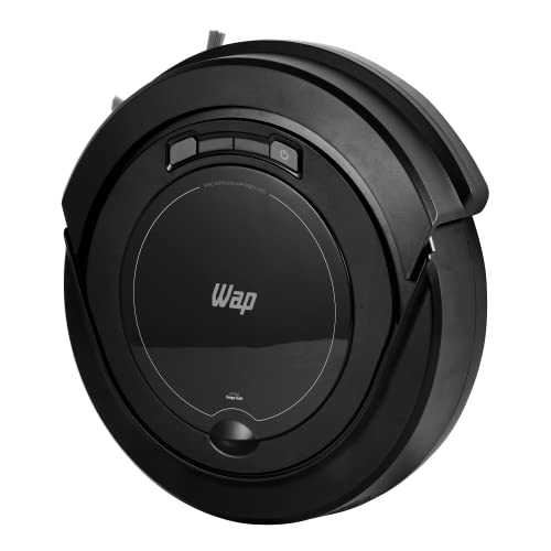 WAP ROBOT W90 - Aspirador de Pó Robô, Automático 3 em 1 Varre, Aspira, Passa Pano, MOP para Limpeza, 30W, Bateria Recarregável, Bivolt, Preto