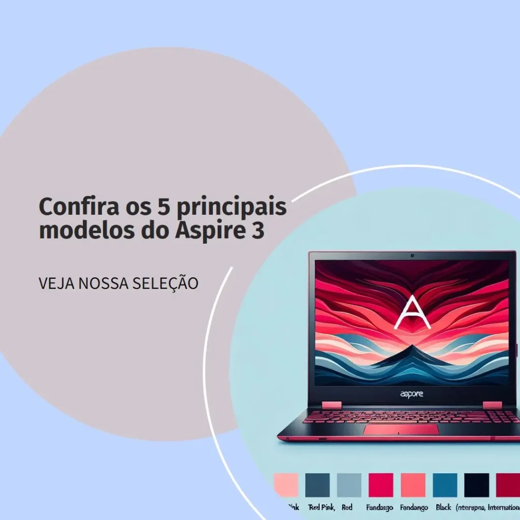 Cinco Principais Modelos de  Aspire 3