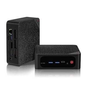 Beelink Mini PC, AMD Ryzen 7 5800H 8 núcleos (até 4,4 GHz), 32GB DDR4 RAM 1TB NVME M.2 SSD, SER5 MAX Mini Desktop Suporte 4K @60Hz Saída/WiFi 6/BT5.2/DP/HDMI/USB-C, jogos/escritório/casa