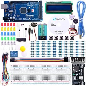 ELEGOO Mega R3 2560 Project Starter Kit Compatible with Arduino IDE MEGA - Including 16 Tutorials CD