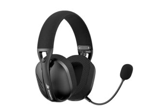 Fone de Ouvido Headset Gamer Havit Fuxi-H3 Black, Quad-Mode Com Fio e Sem Fio, Wireless 2,4GHz, Bluetooth, Cabo USB-C, Cabo 3,5mm. Surround, Baixa Latência