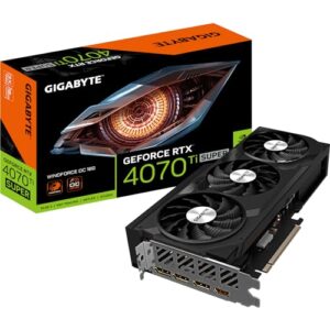 Placa de Vídeo NVIDIA Gigabyte GeForce RTX 4070 TI Super Windforce OC 16GB DDR6 256 Bits