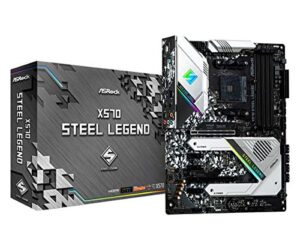 Placa mãe ASRock X570 Steel Legend (AM4/DDR4/HDMI/DisplayPort/M.2/CrossFire/RGB Sync/12x USB 3.2) - X570 Steel Legend