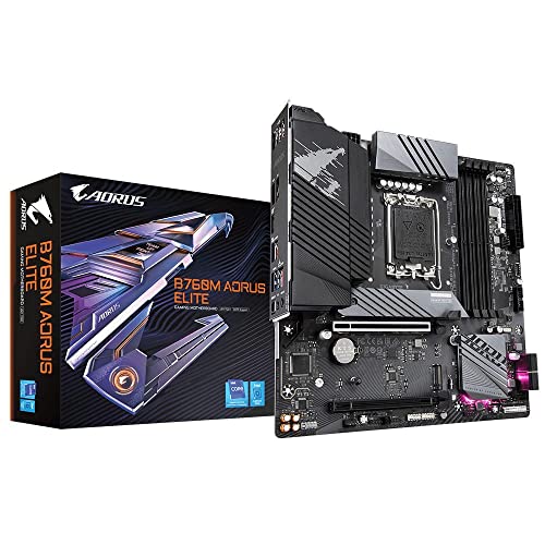 Placa Mãe Gigabyte B760M AORUS ELITE (rev. 1.0), LGA 1700, DDR5