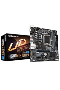 Placa Mãe Gigabyte H610M H DDR4, Chipset H610, Intel LGA 1700, mATX, DDR4