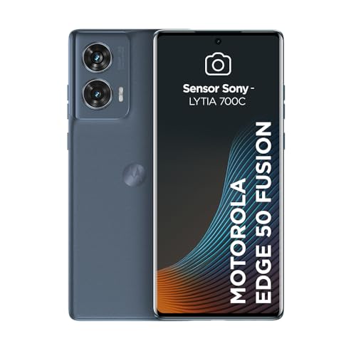 Smartphone Motorola Edge 50 Fusion 5G - 256GB 16GB Ram Boost 50MP Sony AI Camera IP68 NFC Blue Teal