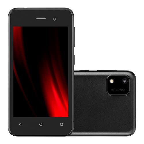 Smartphone Multilaser E Lite 2 32GB 3G Wi-Fi Tela de 4 polegadas. Processador Quad Core de 1 GB de RAM Android 10 (edição Go) de chip duplo - Preto - P9146