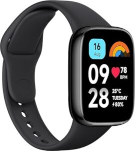 Smartwatch Redmi watch 3 active relógio Redmi Xiaomi preto