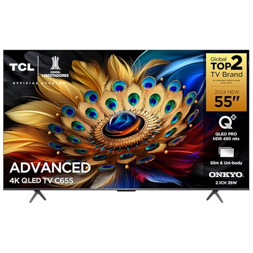 TCL QLED TV 55” C655 4K UHD GOOGLE TV DOLBY VISION ATMOS