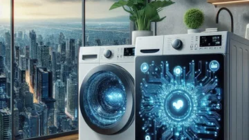 Lava e Seca Smart com Inteligência Artificial AIDD 12Kg LG VC5 CV3012WC5